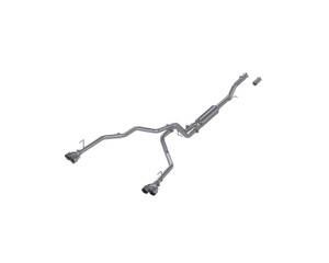 MBRP 21-24 Chevrolet Suburban XL 5.3L 3in Aluminized 2.5in Dual Split Carbon Fiber Cat-back  mbrpS5059AL