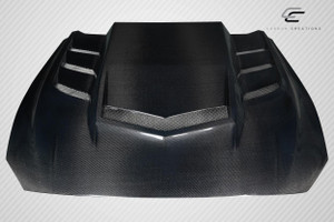 Carbon Creations 2018-2023 Ford Mustang Interceptor Hood - 1 Piece - 118047
