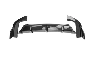 German Car Accessories 2019-2023 BMW X5 3 Piece Carbon Fiber Rear Diffuser with Splitters G05