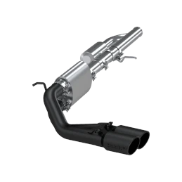 MBRP 09+ Chevrolet Silverado 1500 3in Cat Back Pre-Axle Dual Outlet w/ 4in Tip - Black mbrpS5081BLK