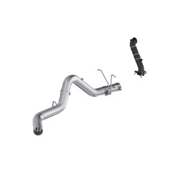 MBRP 15-16 Chevy Silverado / GMC Sierra 2500/3500HD 4in OD CatBack Single Side Exit w/ Downpipe - AL  mbrpS6009PLM
