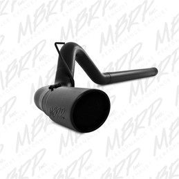 MBRP 10-12 Dodge 2500/3500 Cummins 6.7L Filter Back Single Side Black Coated Exhaust System mbrpS6130BLK