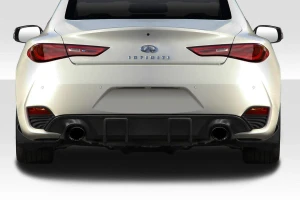 Duraflex 2017-2022 Infiniti Q60 J Spec Rear Diffuser - 3 Piece - 116089
