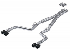 MBRP 17-Up Dodge Challenger 5.7L/6.2L/6.4L Carbon Fiber Quad Tip T304 Catback Exhaust mbrpS71133CF
