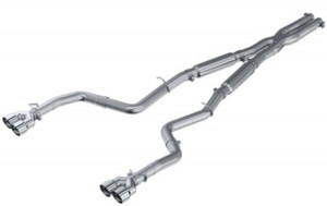 MBRP 15-16 Dodge Challenger RT 5.7L Aluminized Steel 3in Dual Rear Cat-back Quad Tips - Street mbrpS7115AL