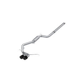 MBRP 13-18 Ford Focus ST 2.0L EcoBoost SS 3in Cat-Back Dual Outlet w/ Carbon Fiber Tips - T304 mbrpS42013CF