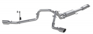 MBRP 2021+ Ford F-150 5.0L/3.5L/ 2.7L Ecoboost 3in Cat Back 2.5in Dual Split Exit T409 Exhaust mbrpS5213409