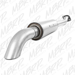 MBRP 11-12 Ford F-150 SVT Raptor 6.2L EC-SB/CC-SB 3.5in Cat Back Single Turn Down Alum Exhaust mbrpS5242AL