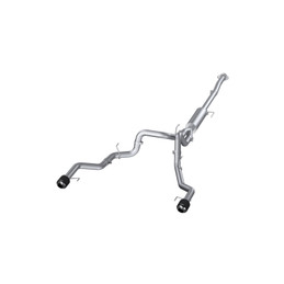 MBRP 22-23 Ford F150 T304 5in OD Carbon Fiber Tip Dual Rear Exit 3in Cat Back Exhaust mbrpS52683CF