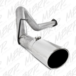 MBRP 11-14 Ford 6.7L F-250/350/450 4in Filter Back Single Side Exit Alum and Down Pipe Exhaust mbrpS6284AL