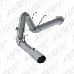 MBRP 17-19 Ford F250/350/450 6.7L 4in Aluminized Filter Back Single Tip Exhaust System  mbrpS6289AL