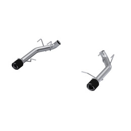 MBRP 11-14 Ford Mustang GT 5.0L T304 SS 3in Dual Axle-Back with Carbon Fiber Tips (Race Version) mbrpS72033CF