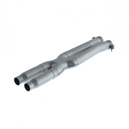 MBRP 16-19 Ford Mustang GT350 3in Resonator Delete X-Pipe - T409 mbrpS7215409
