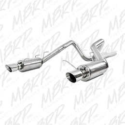 MBRP 11-14 Ford Mustang GT 5.0L Dual Split Rear Street Version T409 3in Cat Back Exhaust System mbrpS7258409