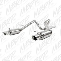 MBRP 05-09 Ford Shelby GT500 / GT Dual Split Rear Street Version 4in Tips T409 Exhaust System mbrpS7269409