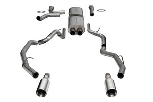 Corsa 25-26 RAM 1500 RHO Crew Cab 3.0L Turbo Cat-Back Dual Rear Exit w/ 5in Single Satin Pro Series cor21389