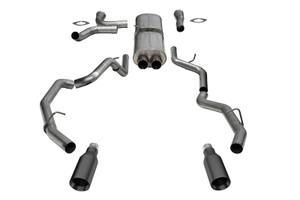 Corsa 25-26 RAM 1500 RHO Crew Cab 3.0L T Cat-Back Dual Rear Exit w/ 5in Single Gun Metal Pro Series cor21389GNM