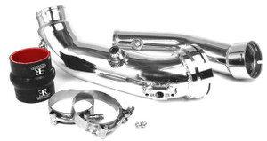 Evolution Racewerks 2012+ BMW N55/F30 335i Diverter Valve Charge Pipe - Hard Anodized Type III Black Finish - Manual Transmission - 2 Meth Bungs (1/8 NPT) -Open Box - BM-ICP007B