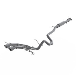 MBRP 13-18 Hyundai Veloster Turbo 2.5in T304 w/ 4in. OD Tips - Cat Back Dual Exit mbrpS4703304