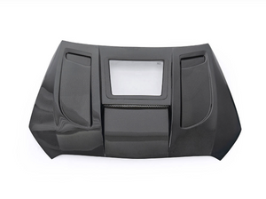 German Car Accessories 2022+ Mercedes C-Class Glass Engine Cover V2 Carbon Fiber Hood | W206