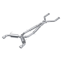 MBRP 16-22 Infiniti Q50 3.0L RWD/AWD 3in Cat-Back Dual Split Rear Street Version T304 mbrpS4405304