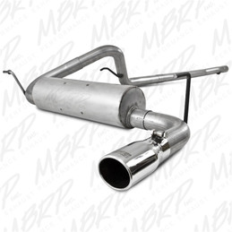 MBRP 2007-2009 Jeep Wrangler 4dr 3.8L V6 Cat Back Single mbrpS5502AL
