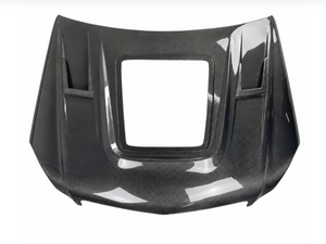 German Car Accessories 2012-2015 Mercedes C-Class Glass Engine Cover Carbon Fiber Hood | W204/C204
