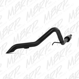 MBRP 12 Jeep Wrangler/Rubicon 3.6L V6 Cat Back Single Rear Exit Off-Road Black Exhaust  mbrpS5530BLK
