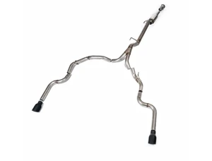 Milltek Race Cat-Back w/ Cerakote Black Tips Dual Rear Exit Ford F150 Single Cab 5.0 V8 2021+ SSXFD570