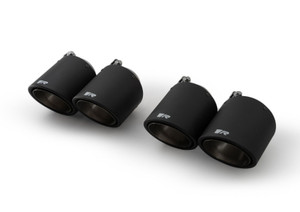 Remus  Tail pipe set L/R consisting of 4 Carbon tail pipes Ø 102 mm angled (L=145 mm), Titanium internals, with adjustable spherical clamp connection - rms0446 70CSRX