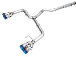 AWE Track Edition Catback Exhaust for VB Subaru WRX - 4" Vapor Blue Tips