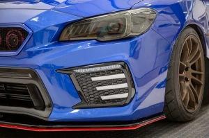 OLM Clear Tri-Bar Fog Light Bezel - 2018-2021 Subaru STI / 2018 WRX OLMA.70106.1