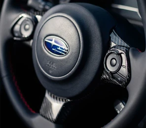 OLM LE Dry Carbon Fiber Steering Wheel Covers - 2017-2024 Subaru BRZ / Toyota GR86 OLMA.70094.1