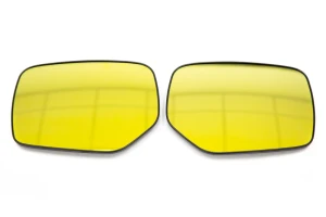 OLM Wide Angle Convex Mirrors with Defrosters / Turn Signals / Blind Spot Detection (Golden) - 2015-2021 WRX/STI OLMMRL-14-LPGH-BSM