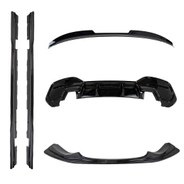 ZAERO Design BMW 1 Series, M135i & M140i F20 F21 LCI Gloss Black V1 Body Kit (2015-2019) ZA-F2X-LCI-BK