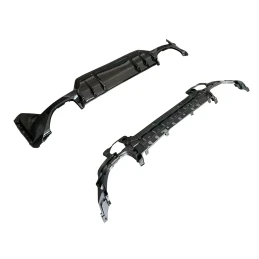 DCE Parts Gloss Black Rear Diffuser for BMW 320i 320e 330e 330i - M340i LCI Look (2022+, G20 G21) - Conversion Kit