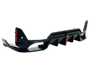 DCE Parts Gloss Black Rear Diffuser with Fog Light Brake Light for BMW M340i LCI (2022+, G20 G21) - Conversion