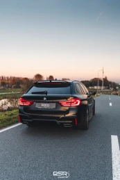 DCE Parts Gloss Black Rear M5 Look Diffuser for BMW G30 G31 5 series Performance Style with Larger Outlets DCE-G3X-M5-DIFF-GB