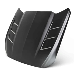 Anderson Composites Heat Extractor Fiberglass Hood For 2015-2017 Ford Mustang AC-HD15FDMU-SA-GF