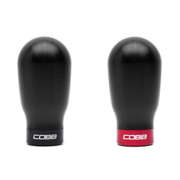 COBB Subaru 6-Speed Tall Weighted COBB Shift Knob - Black (Incl. Both Red + Blk Collars) cobb213370-BK