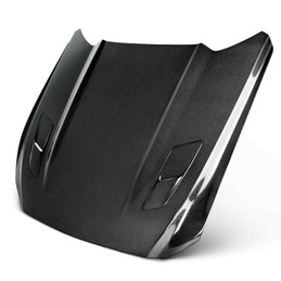 Anderson Composites Type-OE (GT Style with hood vents) double sided carbon fiber hood for 2015-2017 Ford Mustang AC-HD15FDMUGT-OE-DS