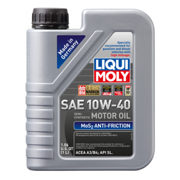 LIQUI MOLY 1L MoS2 Anti-Friction Motor Oil 10W-40 LIQUI MOLY 1L MoS2 Anti-Friction Motor Oil 10W-40