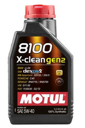 Motul 1L Synthetic Engine Oil 8100 X-CLEAN Gen 2 5W40 (Comes in Case of 19 Units)