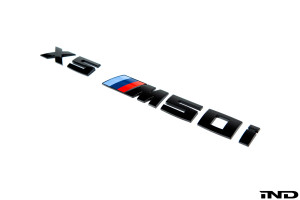IND G05 Pre-LCI X5 M50i Painted Trunk Emblem IND-G05M50I-TB IND G05 Pre-LCI X5 M50i Painted Trunk Emblem IND-G05M50I-TB