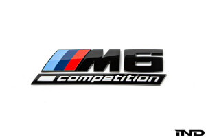 IND F1X M6 Competition Trunk Emblem - Gloss Black IND-F12COMP-TB-668 IND F1X M6 Competition Trunk Emblem - Gloss Black IND-F12COMP-TB-668