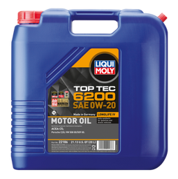 LIQUI MOLY 20L Top Tec 6200 Motor Oil 0W-20 lqm22186