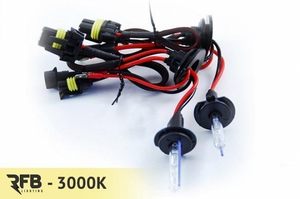RFB H8 Replacement HID Bulb Pair - 3000K (Rally Yellow) H8-3000