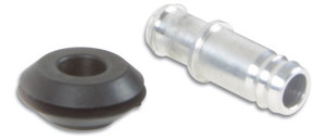 Vibrant 10mm (2/5in) O.D. Aluminum Vacuum Hose Fitting (includes Rubber Grommet) vib2895