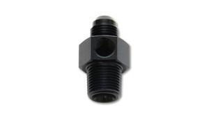 Vibrant -8AN Male to 3/8in NPT Male Union Adapter Fitting w/ 1/8in NPT Port vib16498