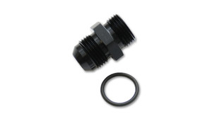 Vibrant -6AN Male Flare to -12 ORB Male Straight Adapter w/O-Ring - Anodized Black vib16816 Vibrant -6AN Male Flare to -12 ORB Male Straight Adapter w/O-Ring - Anodized Black vib16816